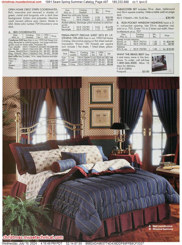 1991 Sears Spring Summer Catalog, Page 497