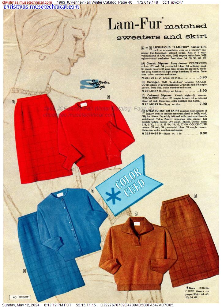 1963 JCPenney Fall Winter Catalog, Page 40