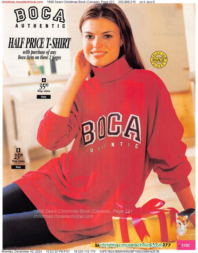 1998 Sears Christmas Book (Canada), Page 221