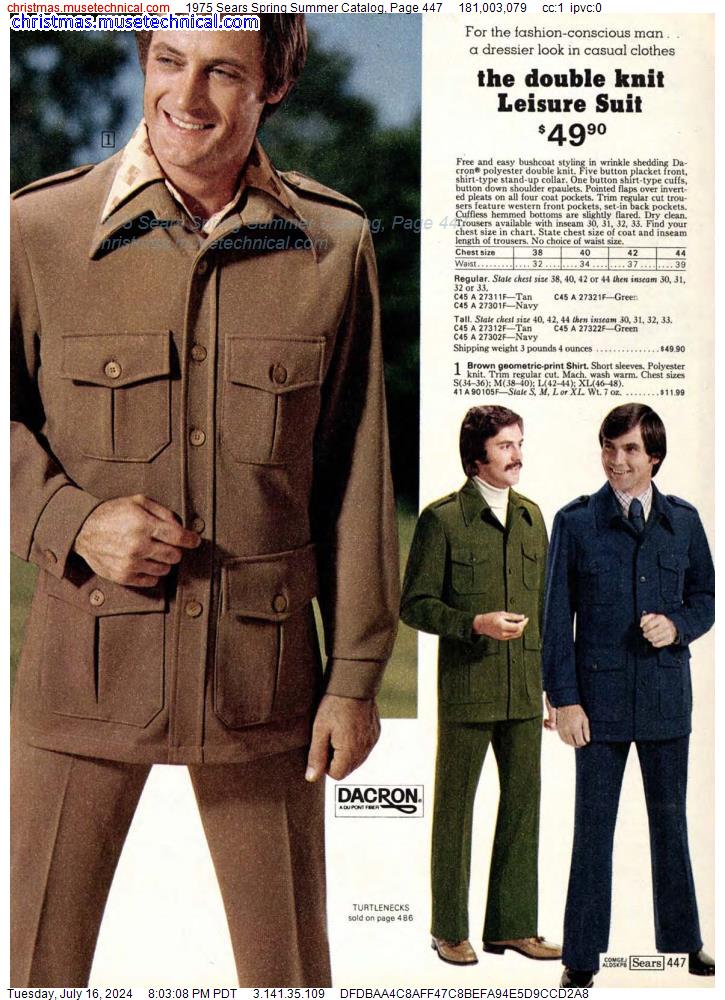 1975 Sears Spring Summer Catalog, Page 447