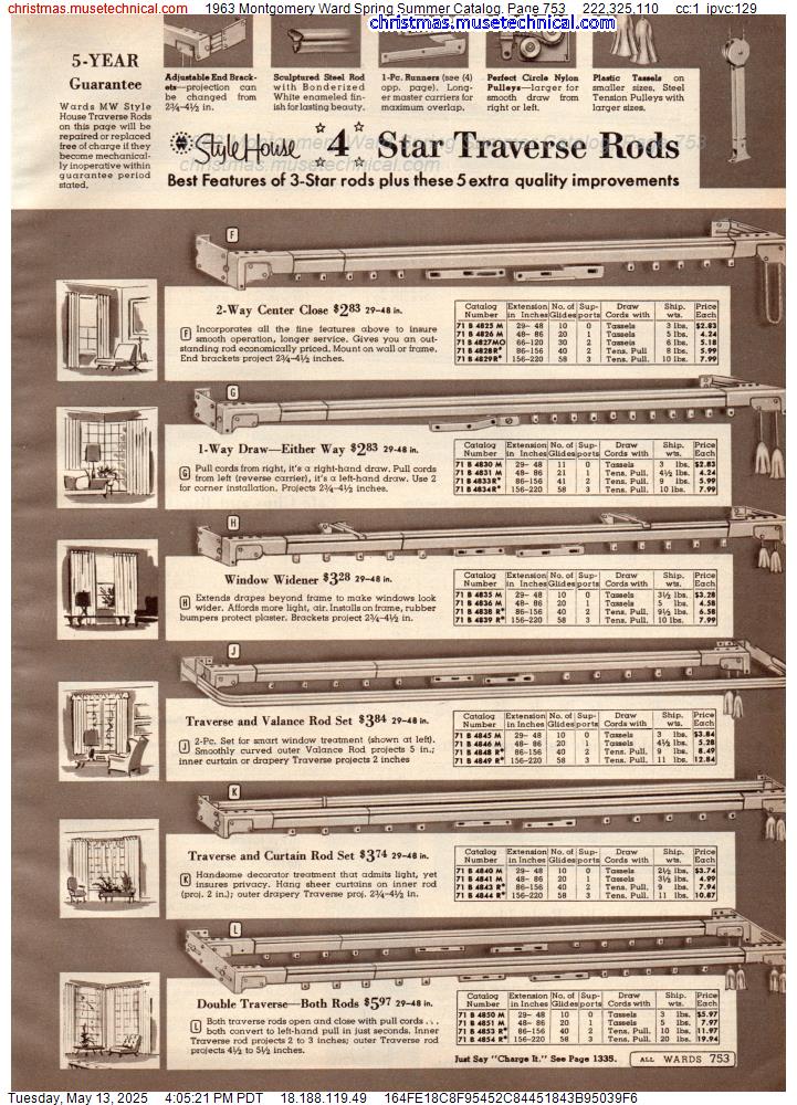 1963 Montgomery Ward Spring Summer Catalog, Page 753