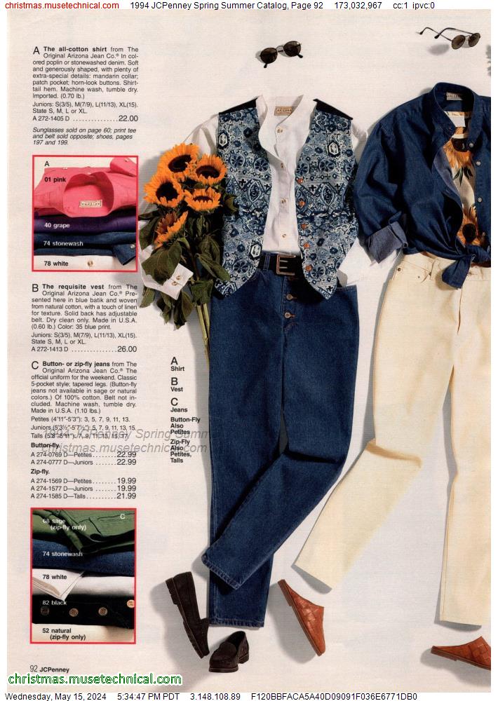 1994 JCPenney Spring Summer Catalog, Page 92