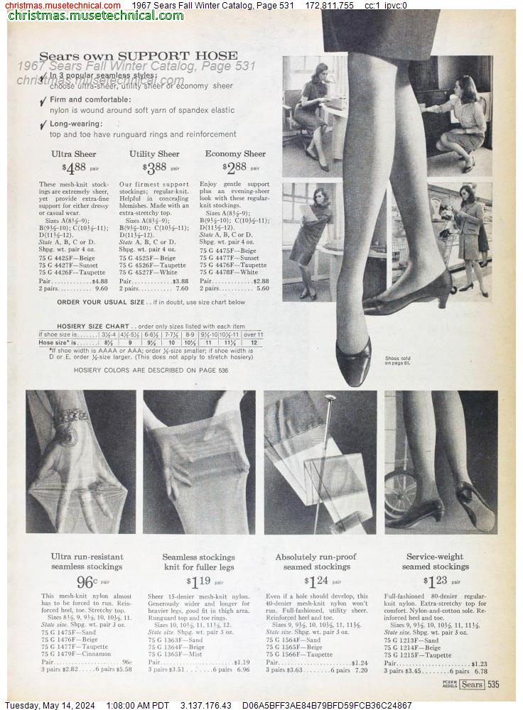 1967 Sears Fall Winter Catalog, Page 531