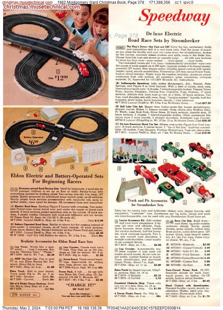 1962 Montgomery Ward Christmas Book, Page 378