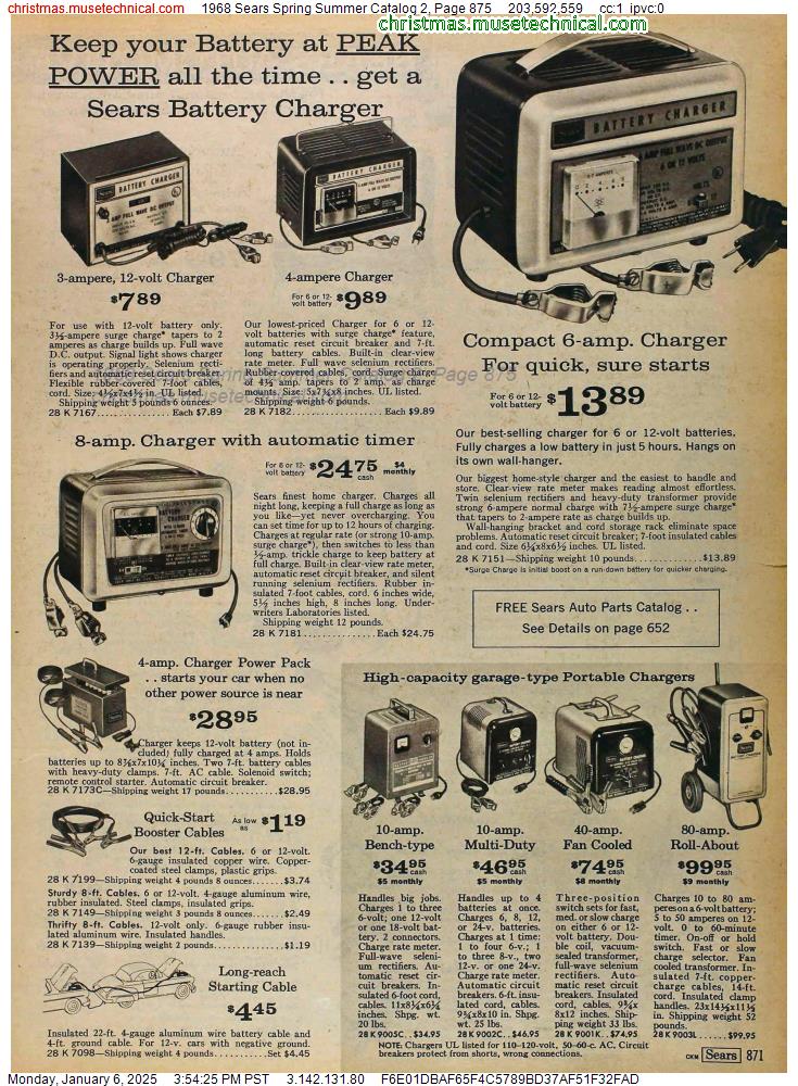 1968 Sears Spring Summer Catalog 2, Page 875