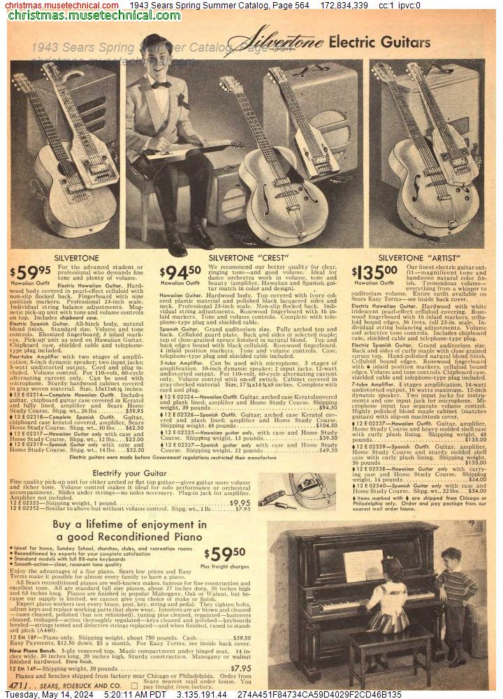 1943 Sears Spring Summer Catalog, Page 564