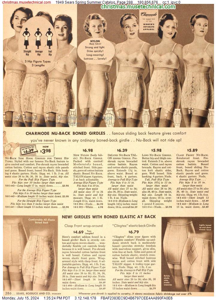 1949 Sears Spring Summer Catalog, Page 288