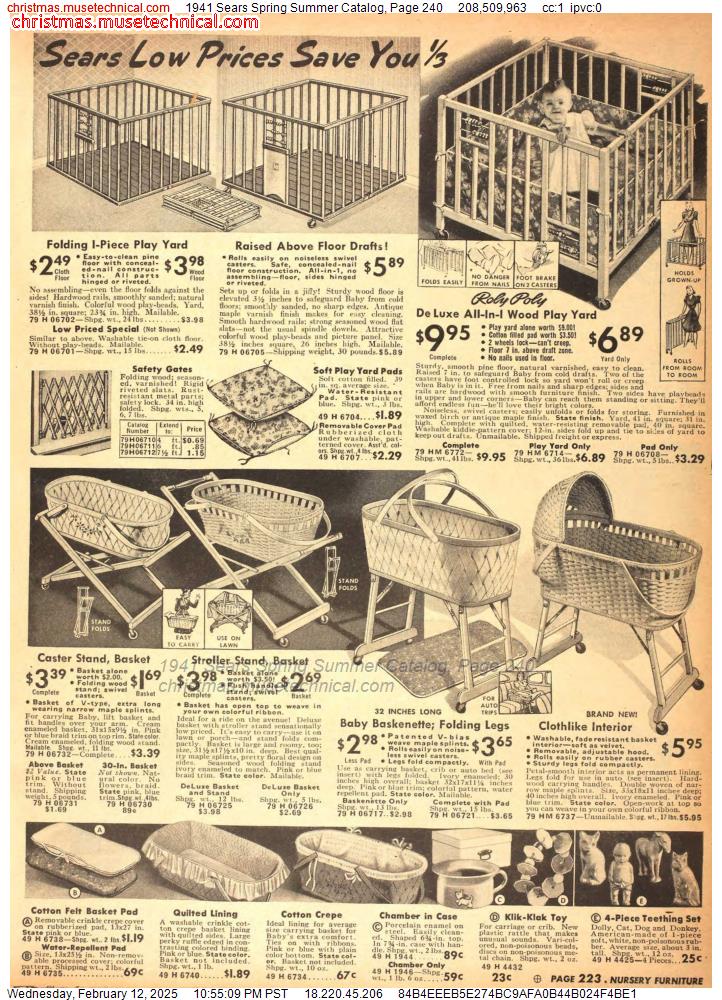 1941 Sears Spring Summer Catalog, Page 240