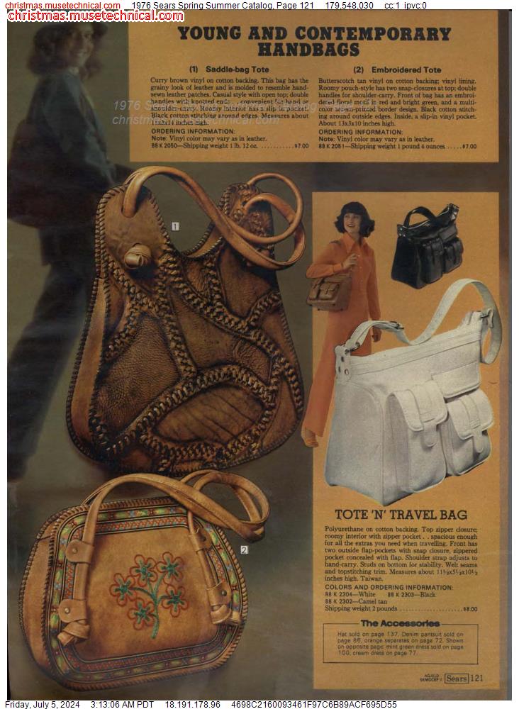 1976 Sears Spring Summer Catalog, Page 121