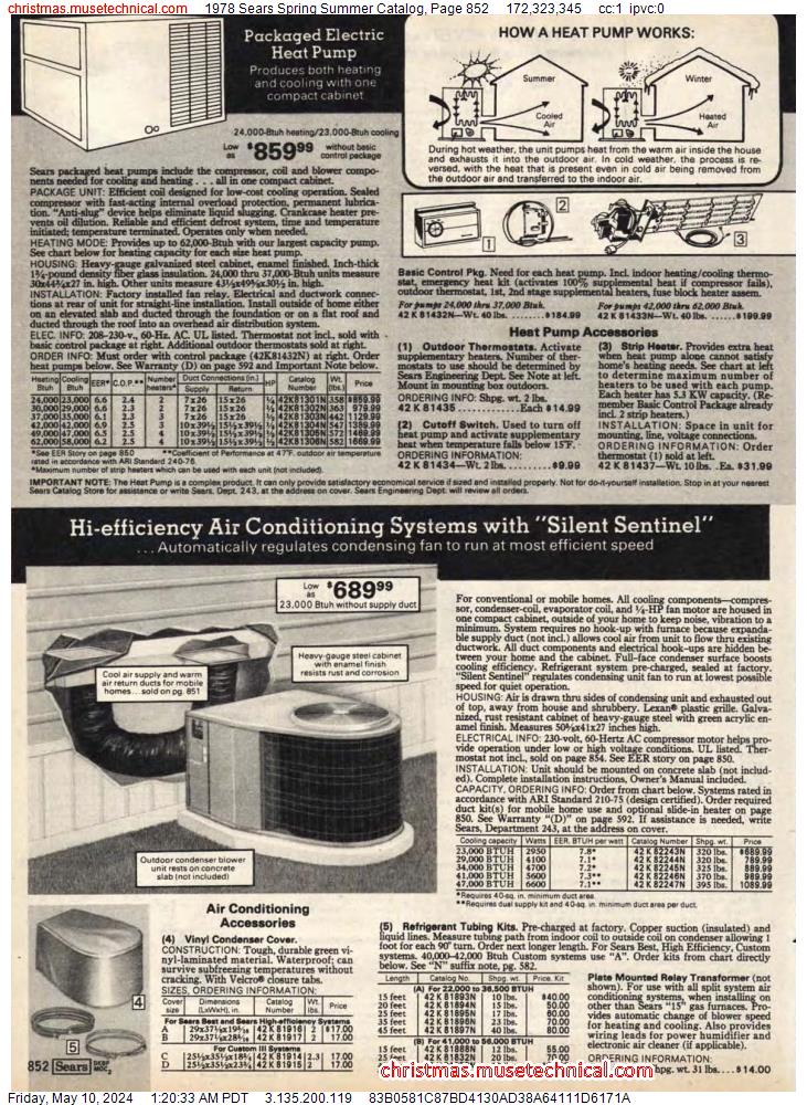 1978 Sears Spring Summer Catalog, Page 852