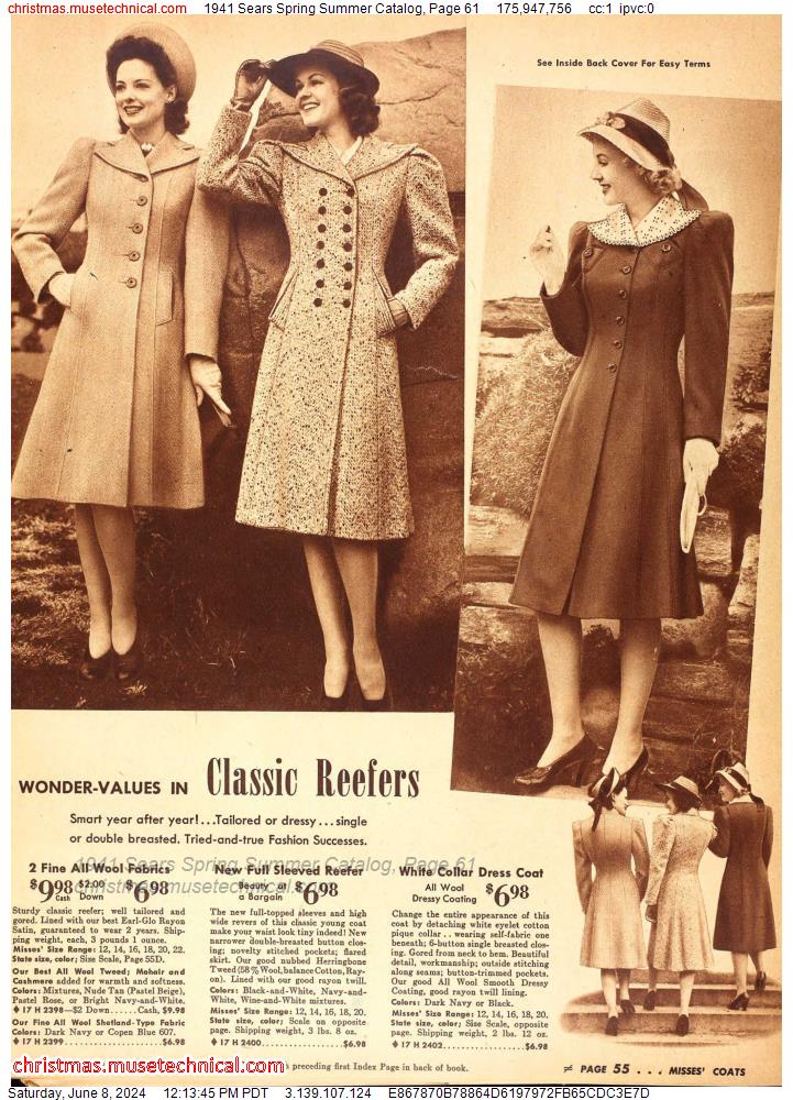 1941 Sears Spring Summer Catalog, Page 61