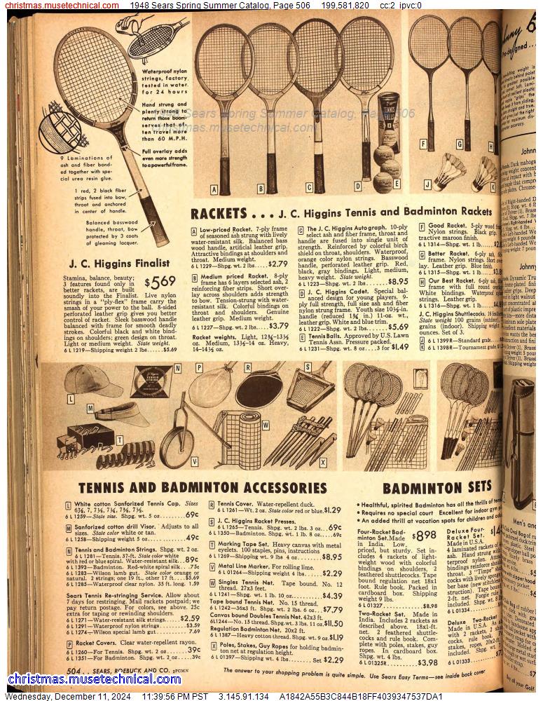 1948 Sears Spring Summer Catalog, Page 506