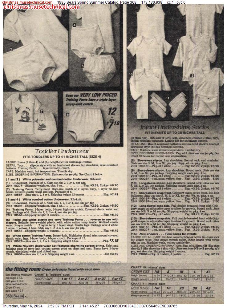 1980 Sears Spring Summer Catalog, Page 368