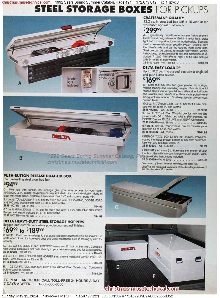 1992 Sears Spring Summer Catalog, Page 491