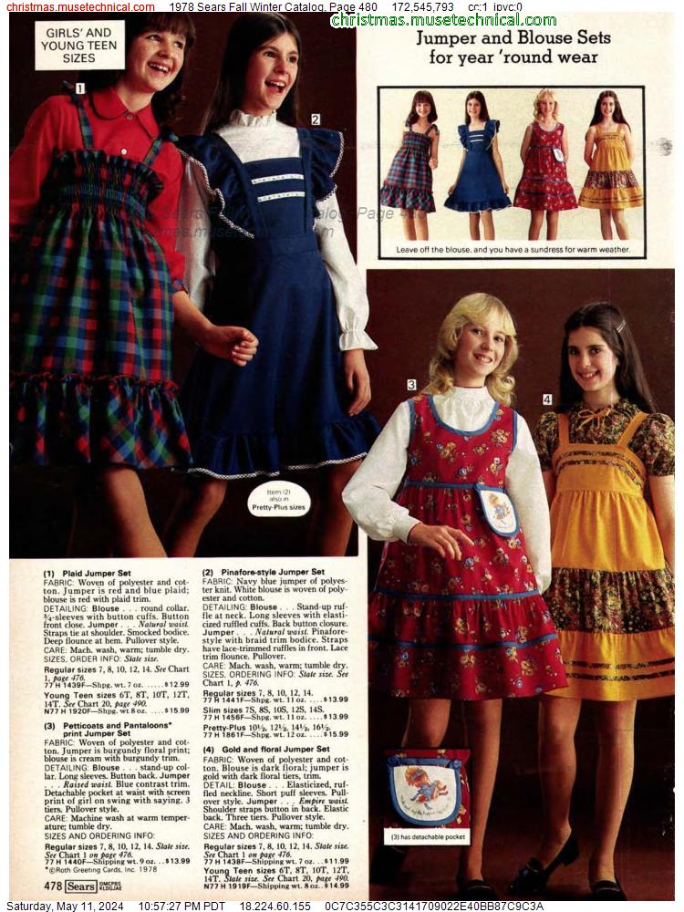 1978 Sears Fall Winter Catalog, Page 480