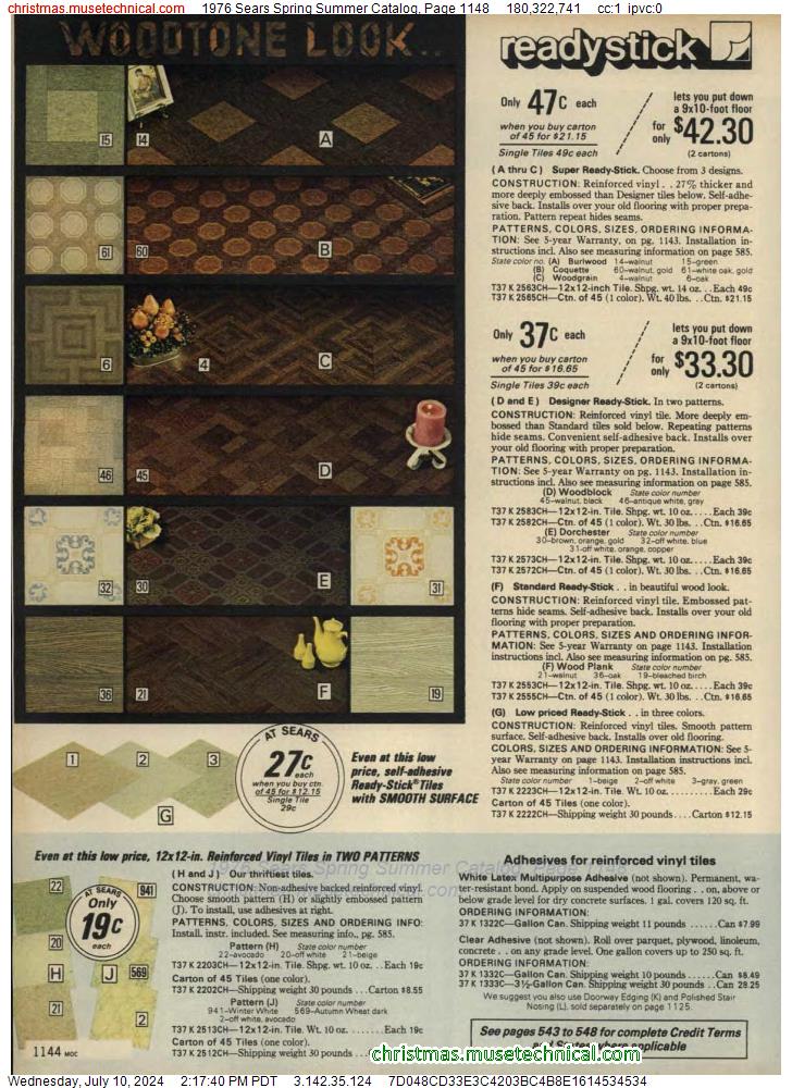 1976 Sears Spring Summer Catalog, Page 1148