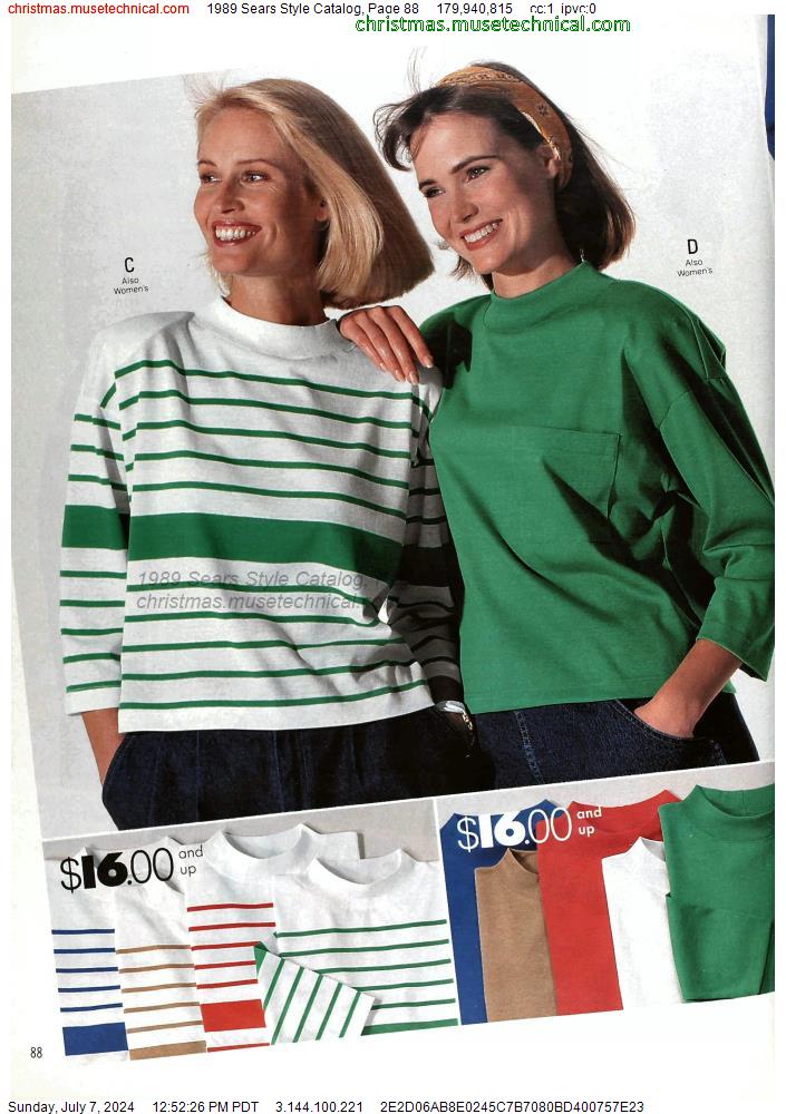 1989 Sears Style Catalog, Page 88