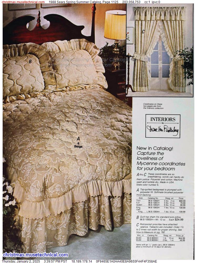 1988 Sears Spring Summer Catalog, Page 1125