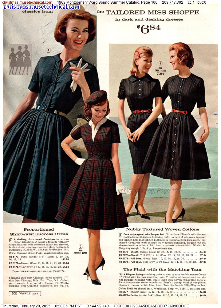 1963 Montgomery Ward Spring Summer Catalog, Page 100