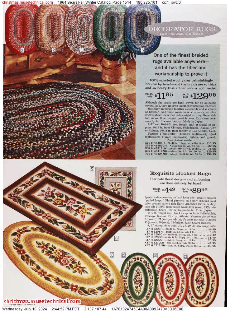 1964 Sears Fall Winter Catalog, Page 1514
