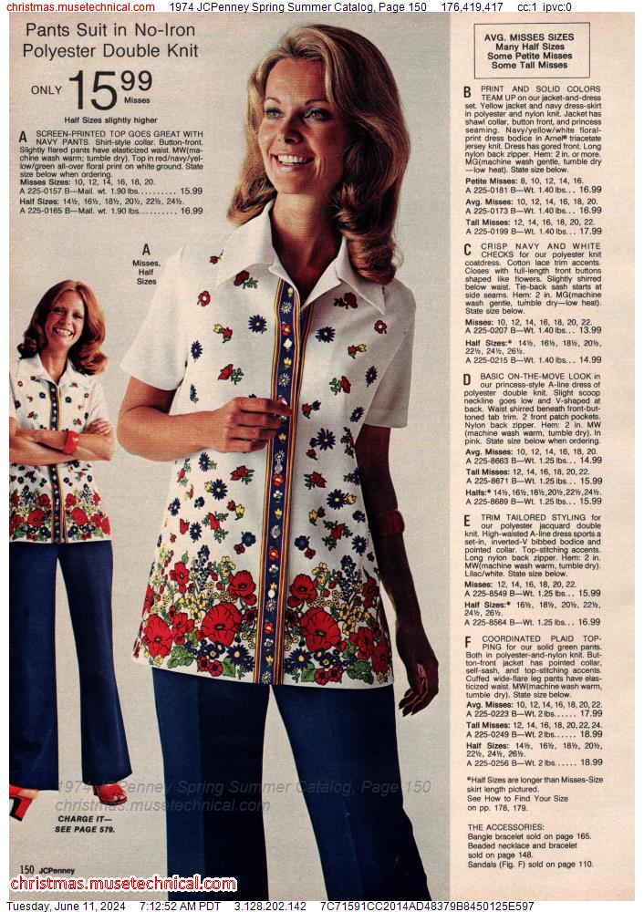 1974 JCPenney Spring Summer Catalog, Page 150