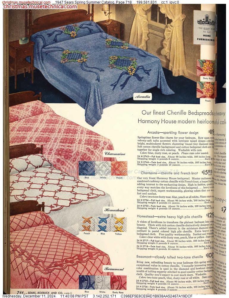 1947 Sears Spring Summer Catalog, Page 718