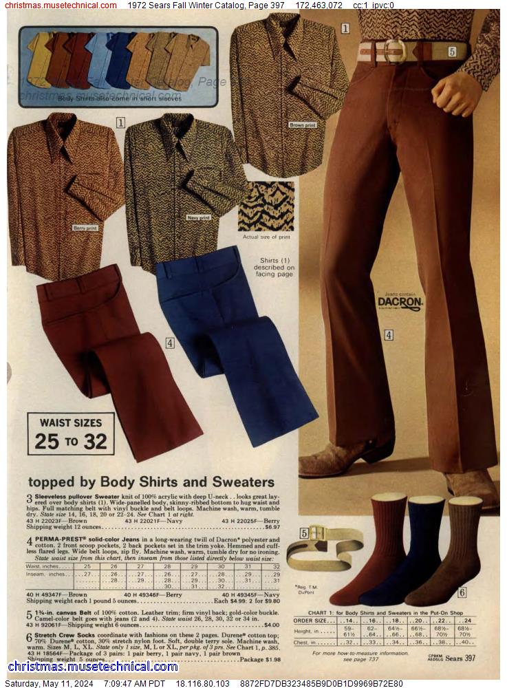 1972 Sears Fall Winter Catalog, Page 397