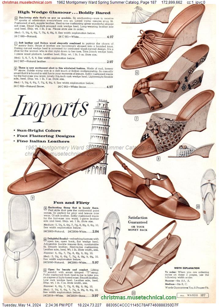 1962 Montgomery Ward Spring Summer Catalog, Page 187