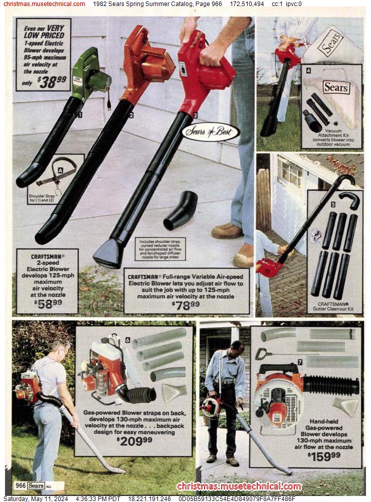 1982 Sears Spring Summer Catalog, Page 966