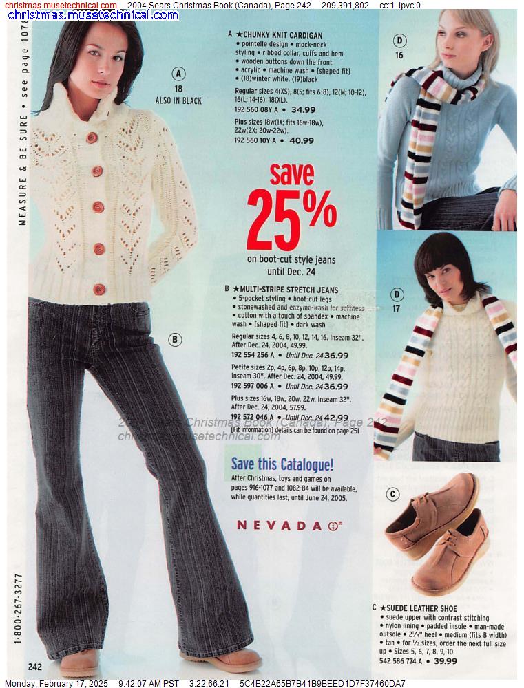 2004 Sears Christmas Book (Canada), Page 242