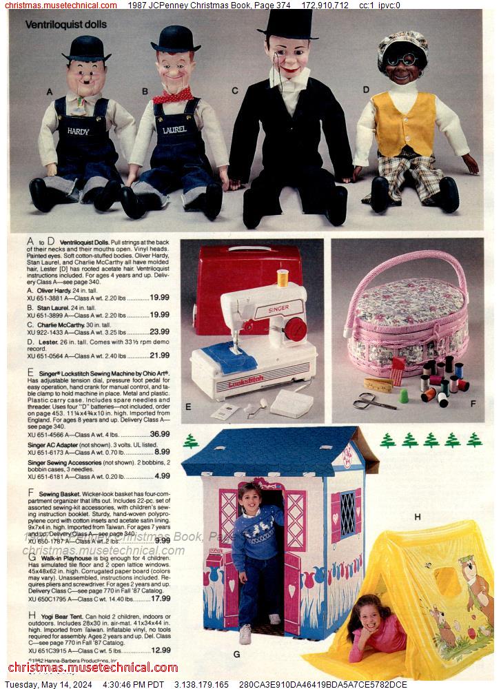 1987 JCPenney Christmas Book, Page 374