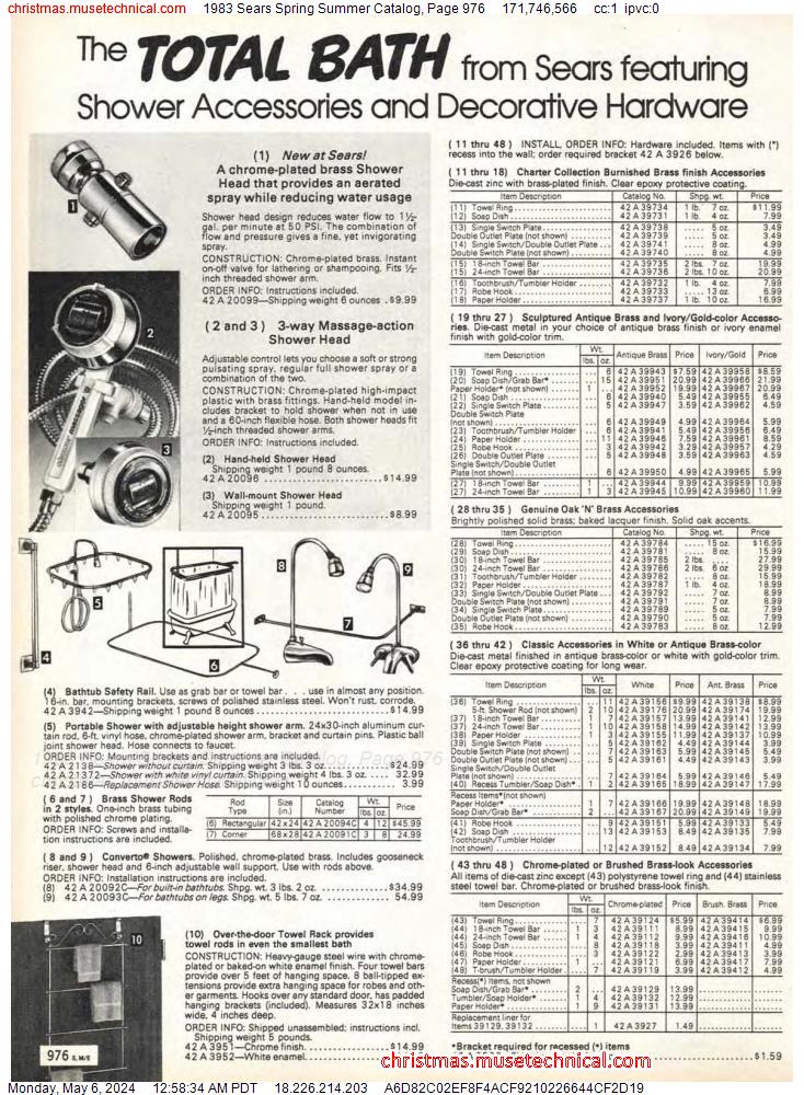 1983 Sears Spring Summer Catalog, Page 976