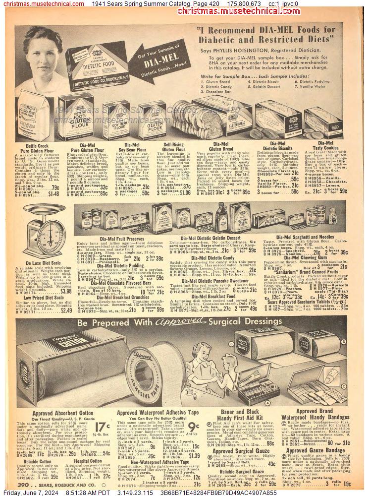 1941 Sears Spring Summer Catalog, Page 420