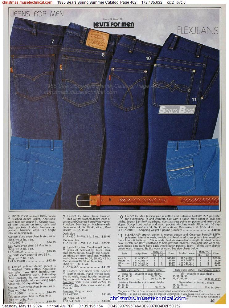 1985 Sears Spring Summer Catalog, Page 462