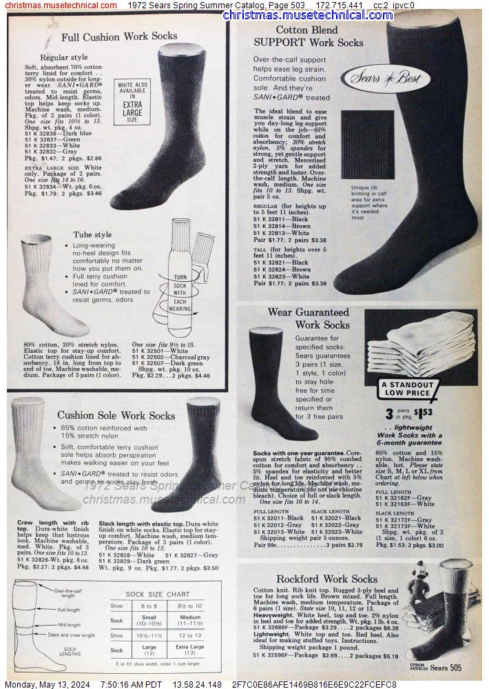 1972 Sears Spring Summer Catalog, Page 503