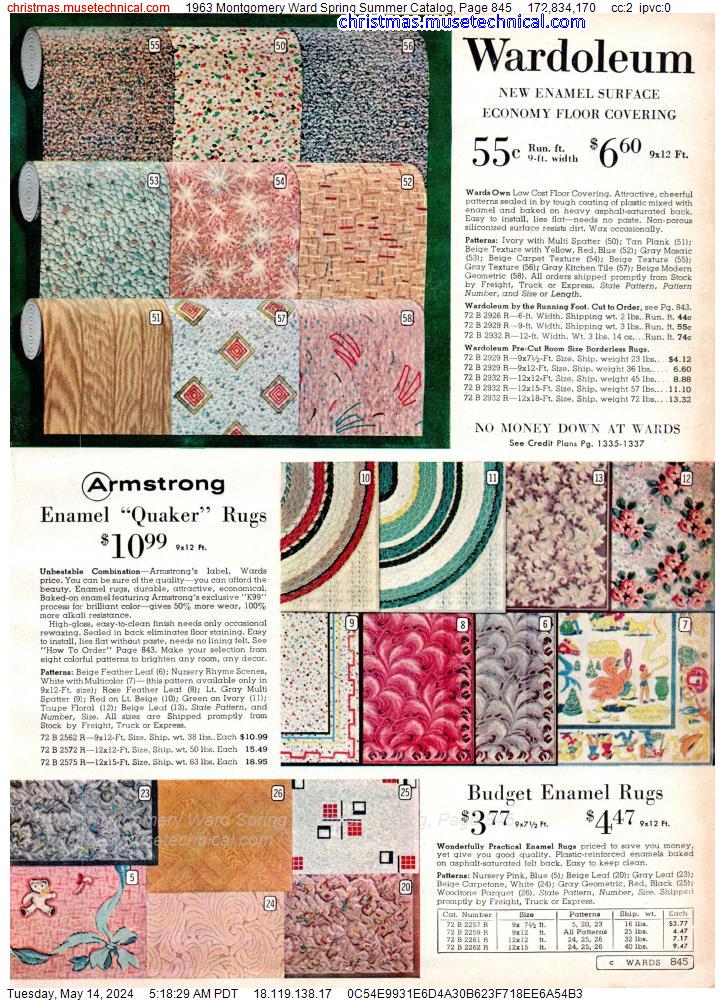 1963 Montgomery Ward Spring Summer Catalog, Page 845
