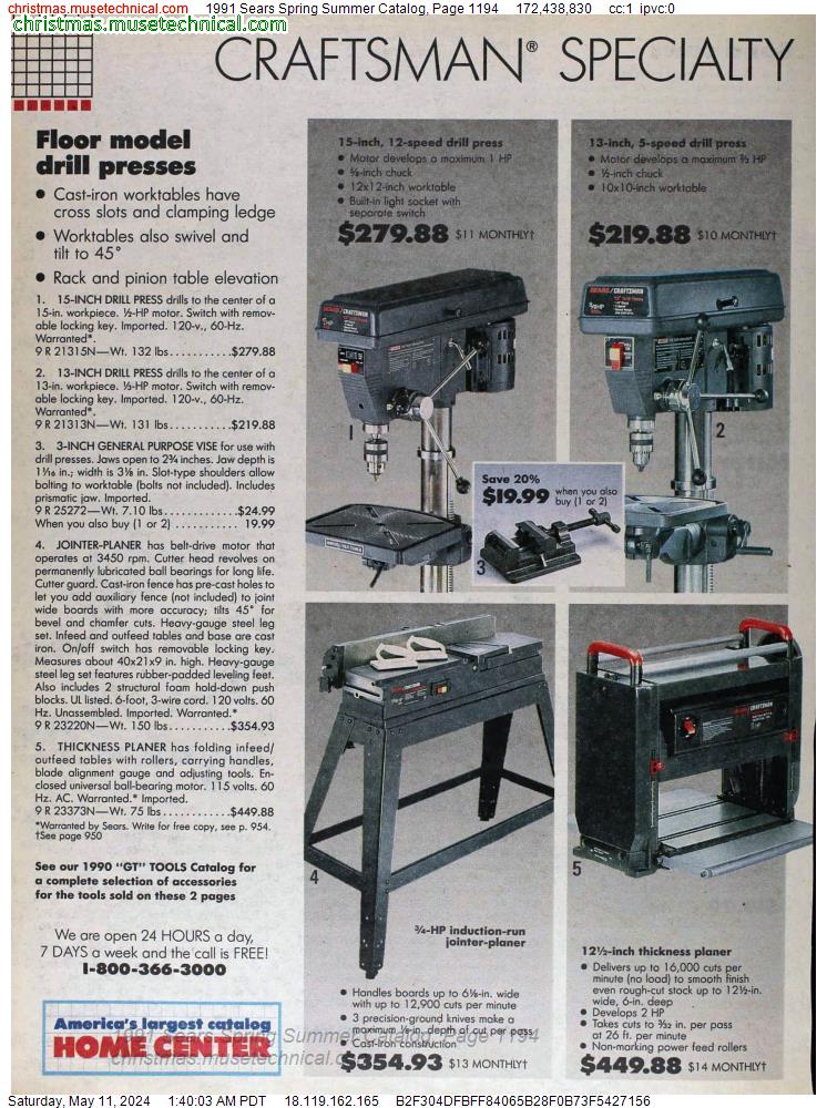 1991 Sears Spring Summer Catalog, Page 1194