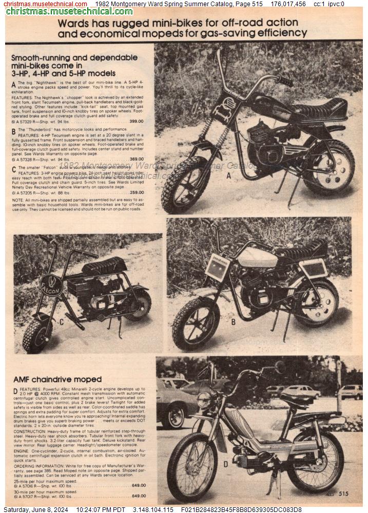 1982 Montgomery Ward Spring Summer Catalog, Page 515