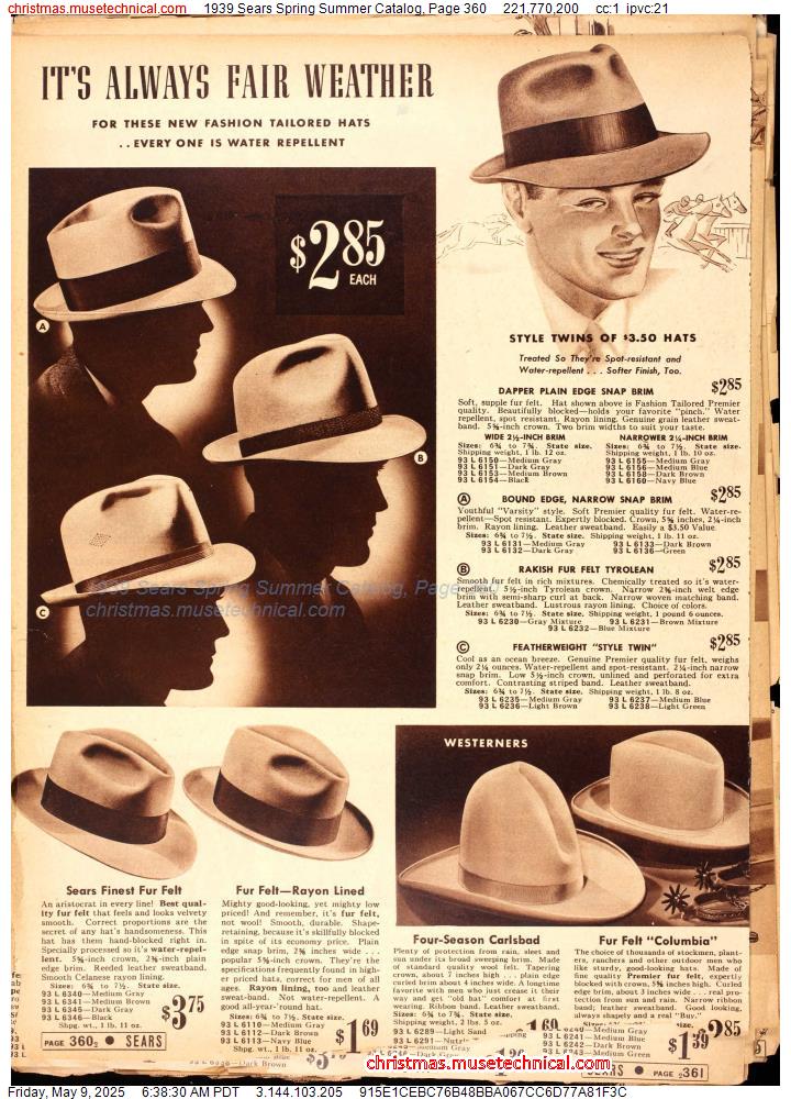1939 Sears Spring Summer Catalog, Page 360
