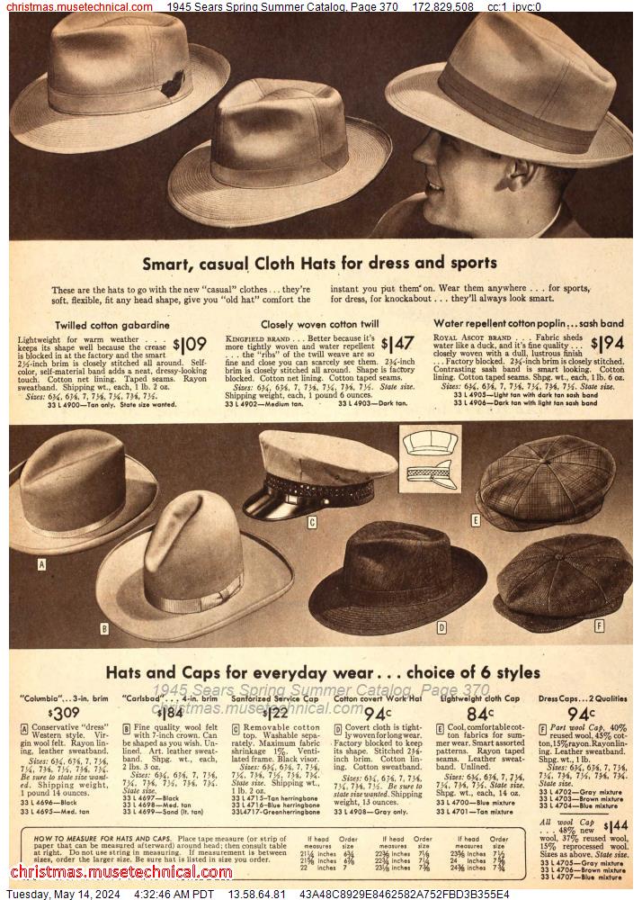 1945 Sears Spring Summer Catalog, Page 370