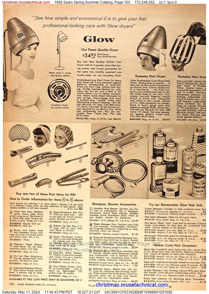 1956 Sears Spring Summer Catalog, Page 155