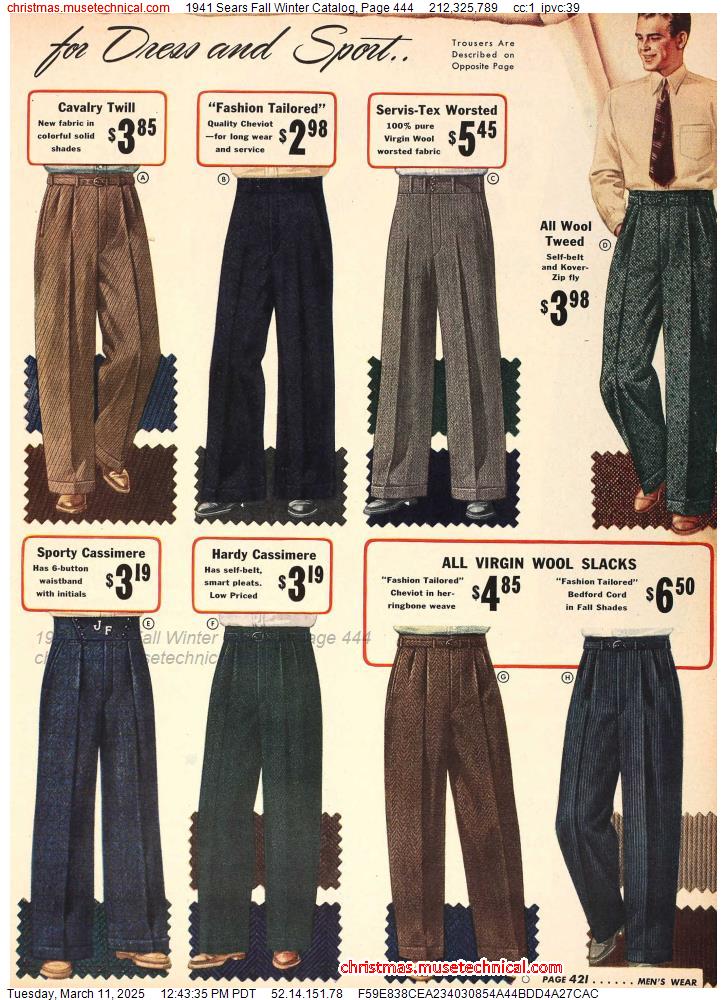 1941 Sears Fall Winter Catalog, Page 444