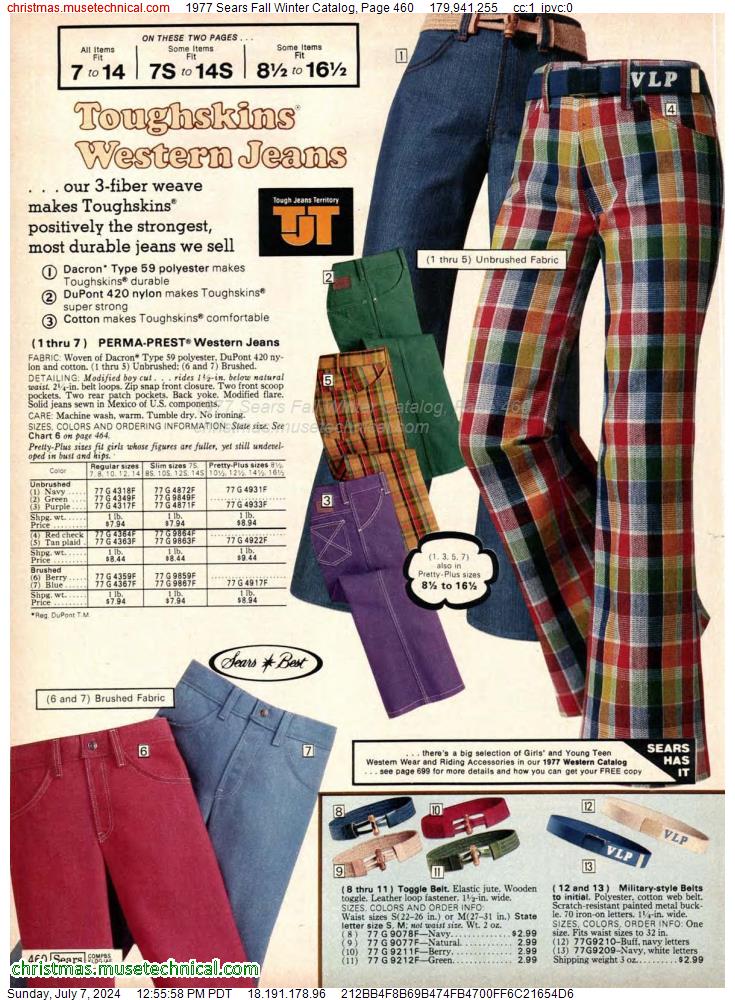 1977 Sears Fall Winter Catalog, Page 460