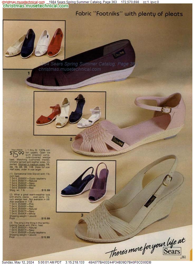 1984 Sears Spring Summer Catalog, Page 363