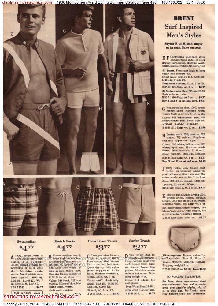 1966 Montgomery Ward Spring Summer Catalog, Page 498