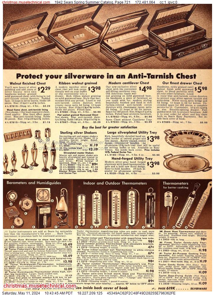 1942 Sears Spring Summer Catalog, Page 721