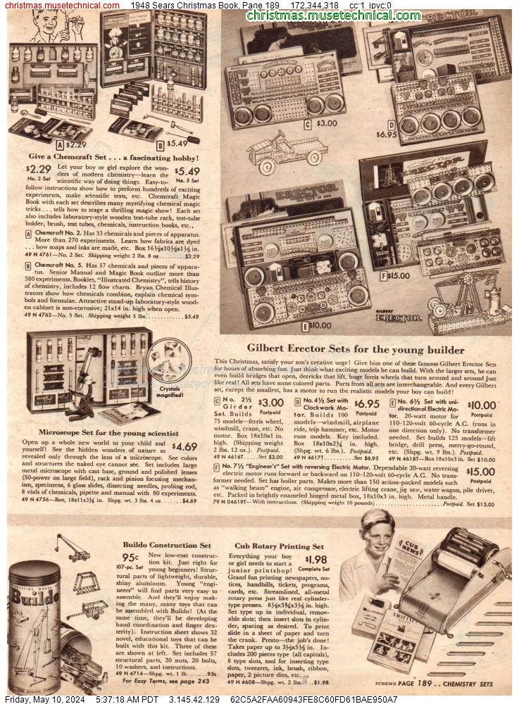 1948 Sears Christmas Book, Page 189
