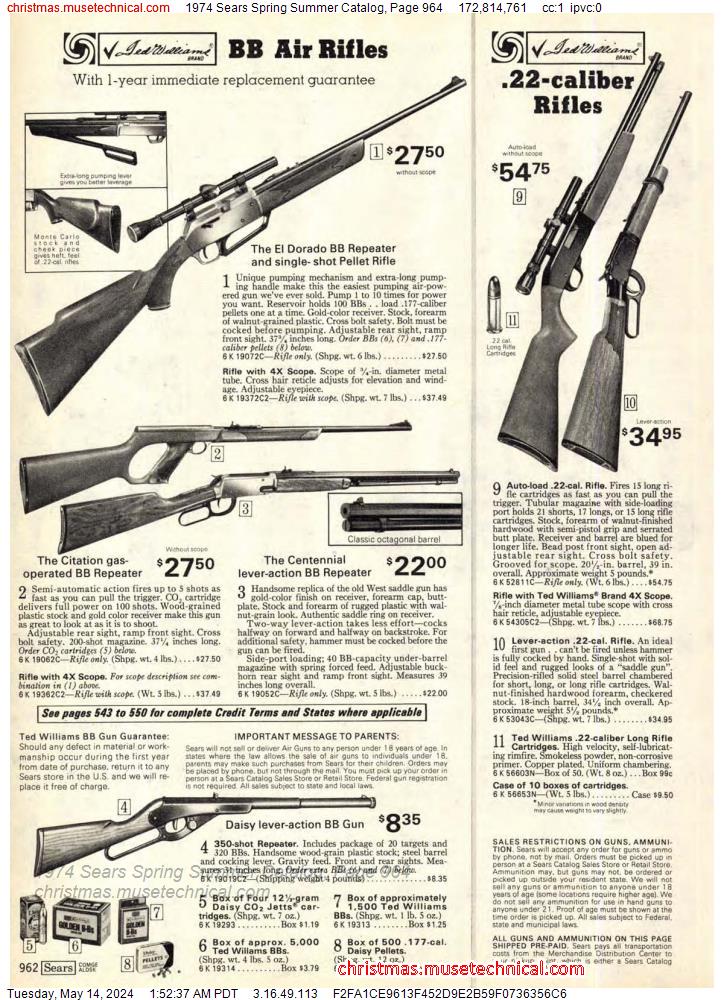 1974 Sears Spring Summer Catalog, Page 964