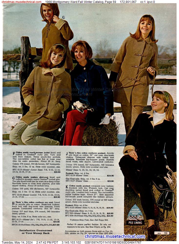 1966 Montgomery Ward Fall Winter Catalog, Page 59