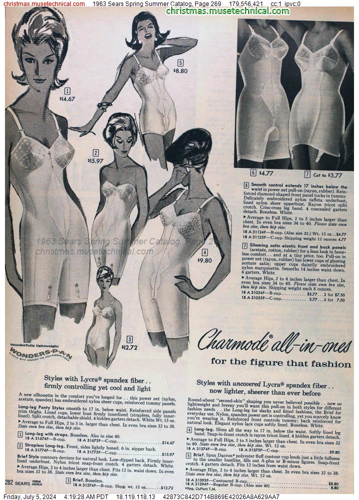 1963 Sears Spring Summer Catalog, Page 269